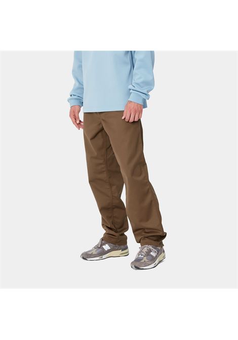 pantaloni simple l32 uomo chocolate in poliestere CARHARTT WIP | I0200752Y.02